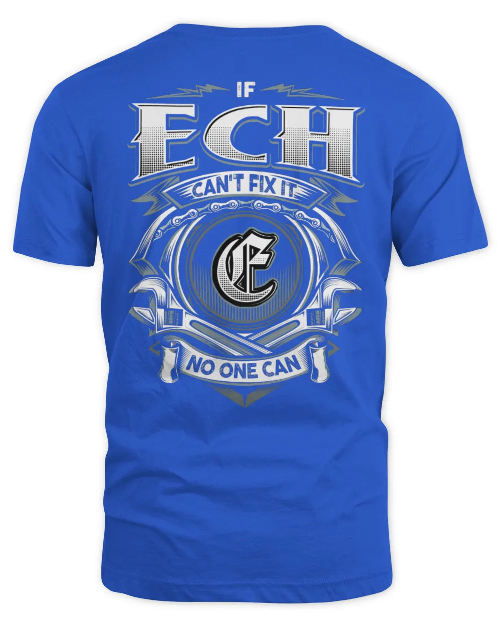ECH AP81-K4-626 - Personalized Ahmed Quote Apparel “If Ahmed Can't Fix It, No One Can” - Unisex Standard T-Shirt - Royal