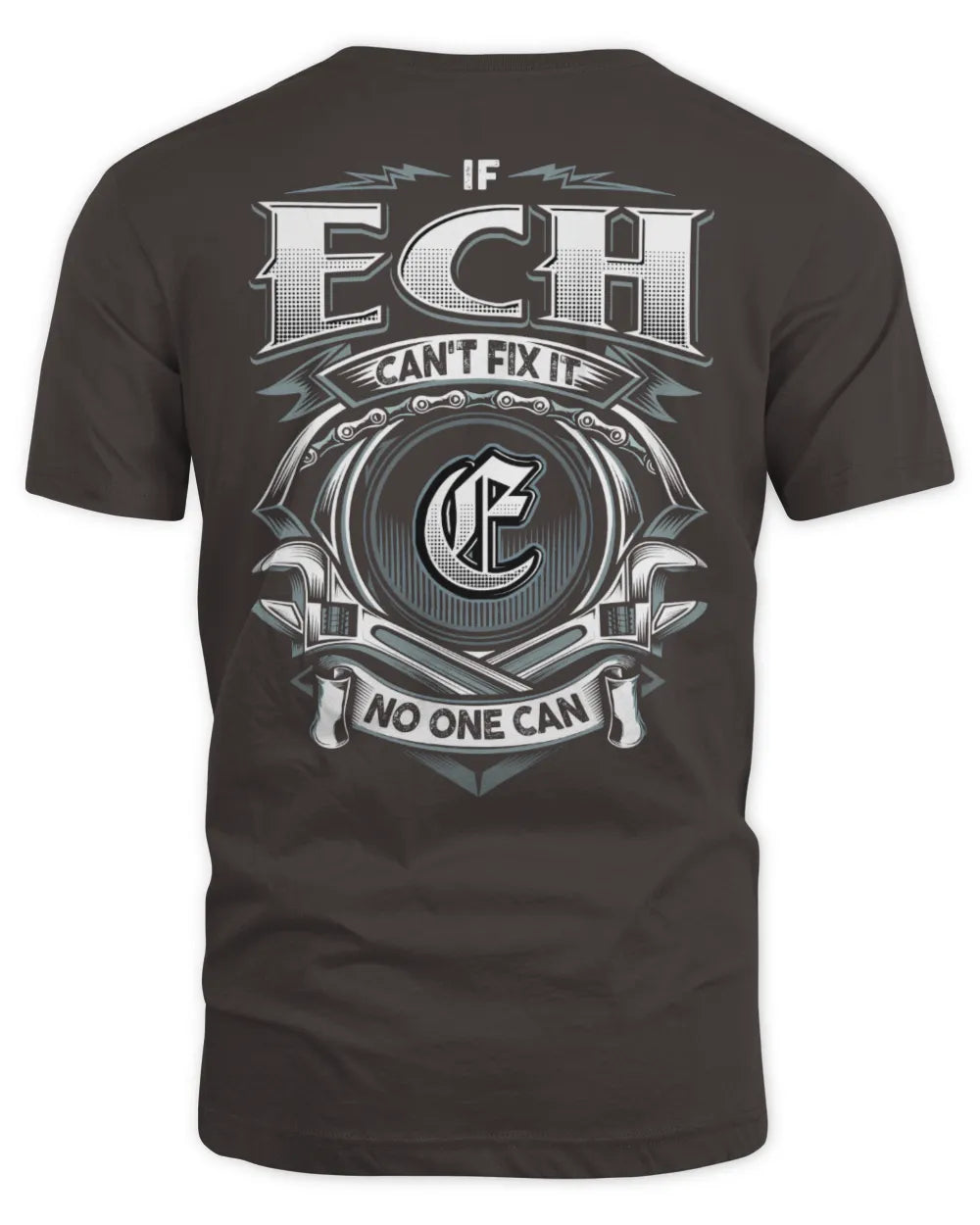 ECH AP81-K4-626 - Personalized Ahmed Quote Apparel “If Ahmed Can't Fix It, No One Can” - Unisex Standard T-Shirt - Dark Chocolate