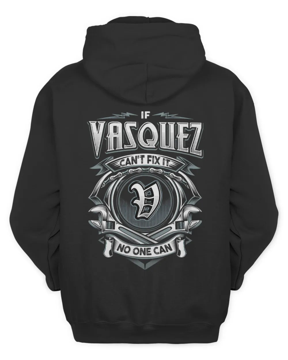 VASQUEZ AP81-K4-626 - Personalized Ahmed Quote Apparel “If Ahmed Can't Fix It, No One Can” - Unisex Hoodie - Black