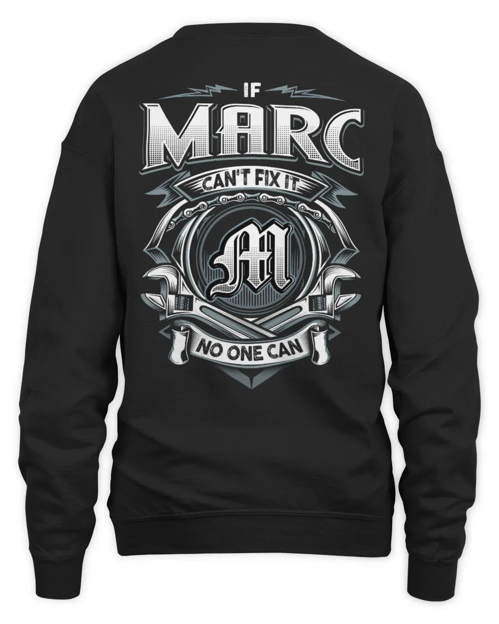 MARC AP81-K4-626 - Personalized Ahmed Quote Apparel “If Ahmed Can't Fix It, No One Can” - Unisex Sweatshirt - Black