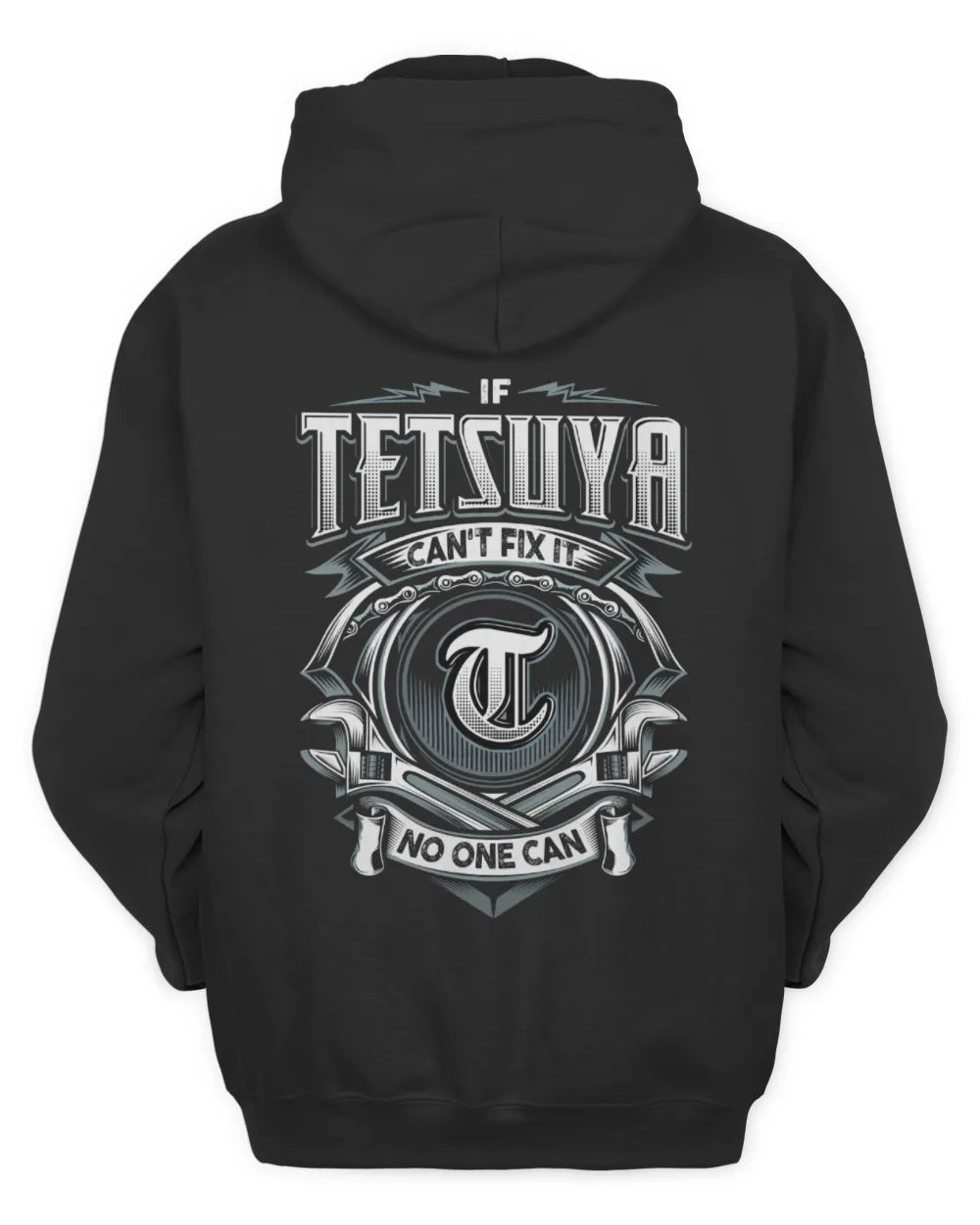 TETSUYA AP81-K4-626 - Personalized Ahmed Quote Apparel “If Ahmed Can't Fix It, No One Can” - Unisex Hoodie - Black