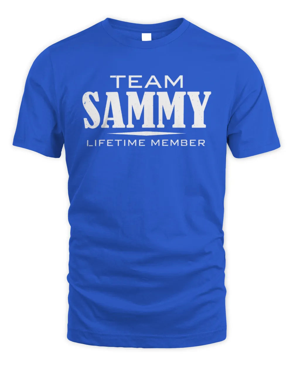 SAMMY BL62-K4-128 - Personalized “Team NAME Lifetime Member” - Unisex Standard T-Shirt - Royal