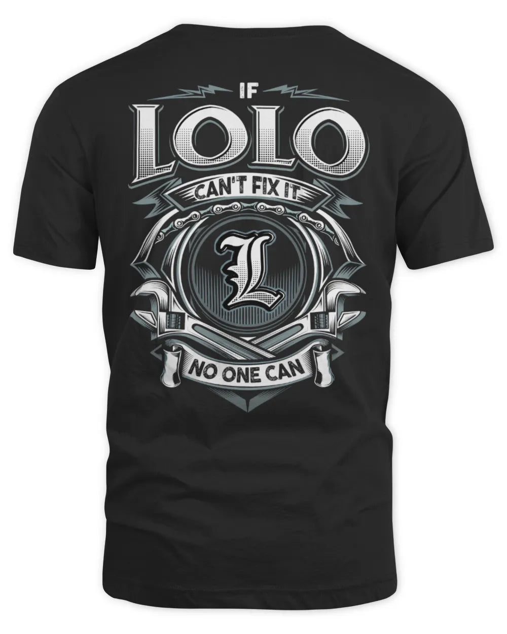 LOLO AP81-K4-626 - Personalized Ahmed Quote Apparel “If Ahmed Can't Fix It, No One Can” - Unisex Standard T-Shirt - Black