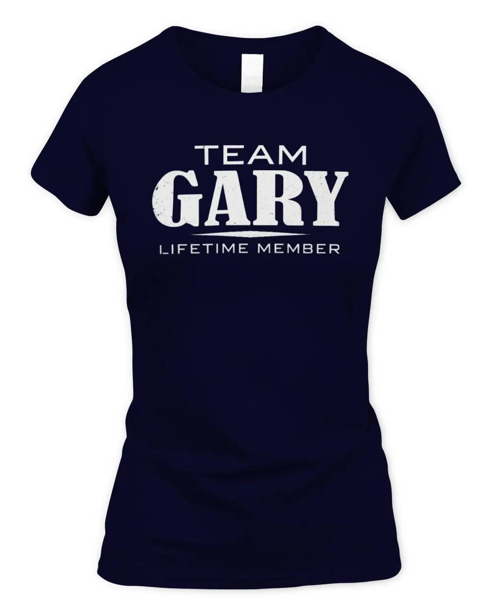 GARY BL62-K4-128 - Personalized “Team NAME Lifetime Member” - Women's Standard T-Shirt - Navy