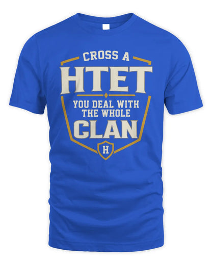 HTET NT1-K008 Cross A/An NAME, You Deal With the Whole Clan | Personalized Vintage T-Shirt - Unisex Standard T-Shirt - Royal