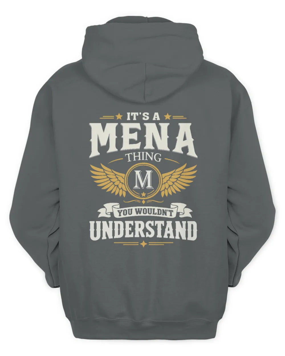 MENA KT06-M008 It’s a [NAME] Thing – You Wouldn’t Understand | Personalized Vintage T-Shirt - Unisex Hoodie - Charcoal