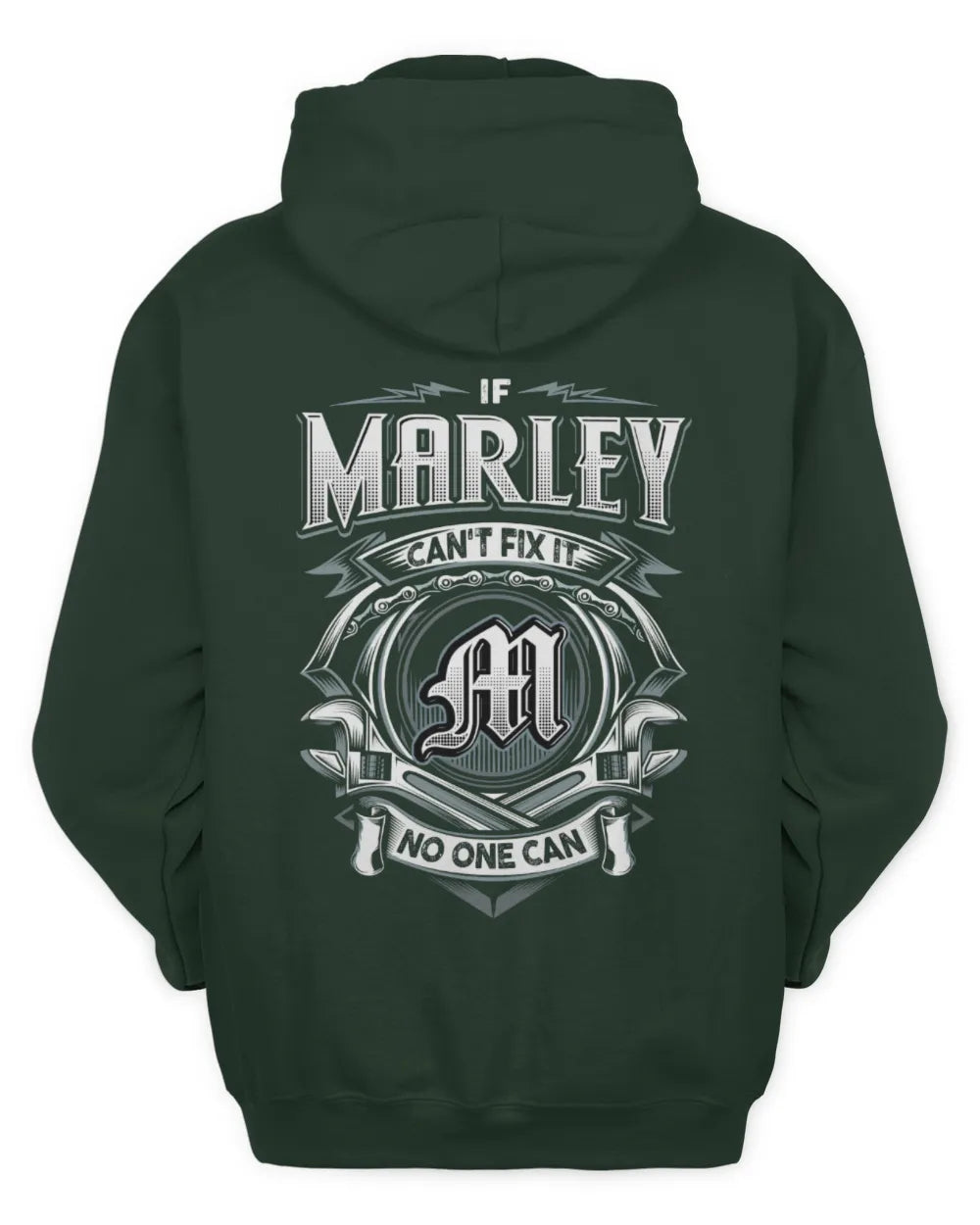 MARLEY AP81-K4-626 - Personalized Ahmed Quote Apparel “If Ahmed Can't Fix It, No One Can” - Unisex Hoodie - Forest Green