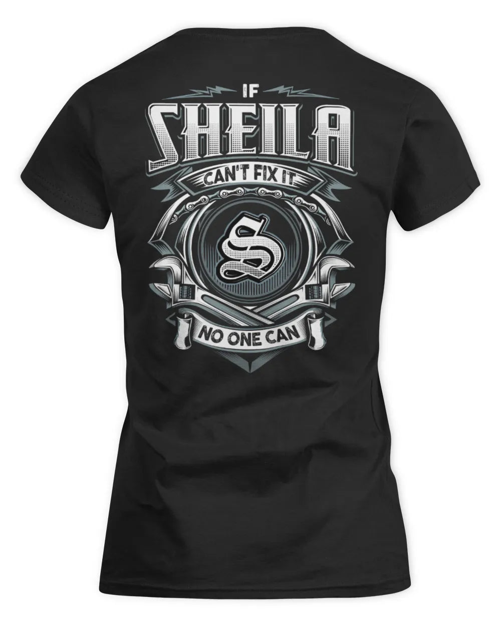 SHEILA AP81-K4-626 - Personalized Ahmed Quote Apparel “If Ahmed Can't Fix It, No One Can” - Women's Standard T-Shirt - Black