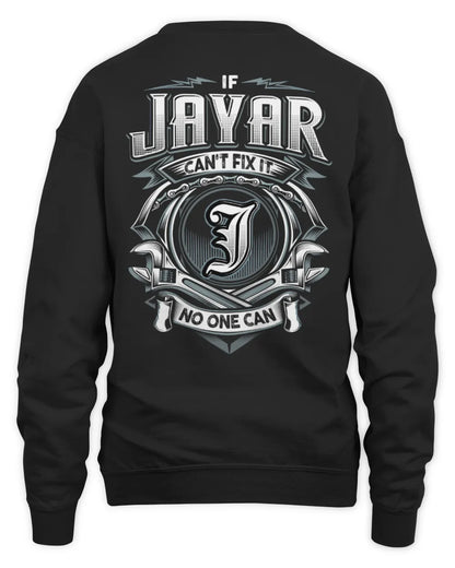 JAYAR AP81-K4-626 - Personalized Ahmed Quote Apparel “If Ahmed Can't Fix It, No One Can” - Unisex Sweatshirt - Black