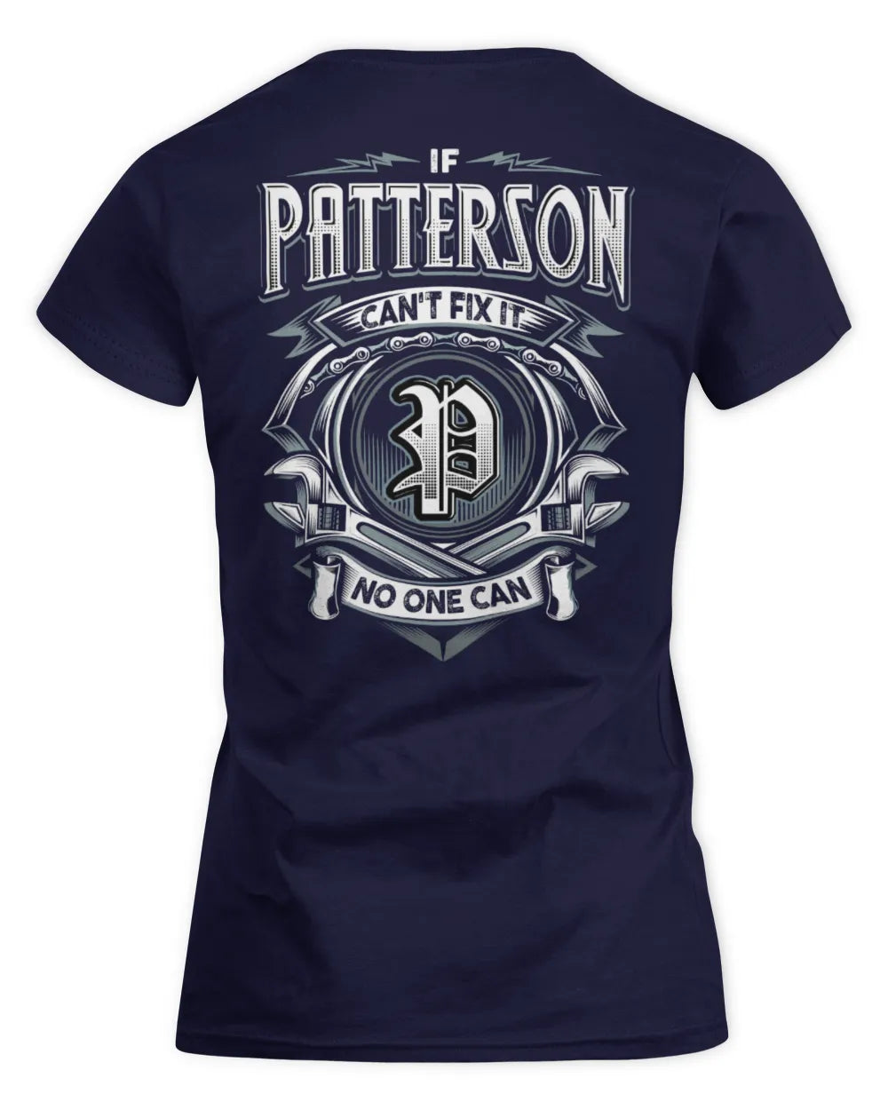 PATTERSON AP81-K4-626 - Personalized Ahmed Quote Apparel “If Ahmed Can't Fix It, No One Can” - Women's Standard T-Shirt - Navy