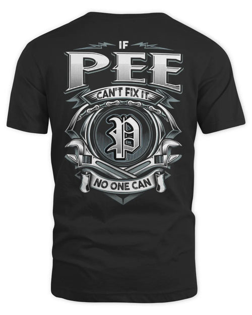 PEE AP81-K4-626 - Personalized Ahmed Quote Apparel “If Ahmed Can't Fix It, No One Can” - Unisex Standard T-Shirt - Black