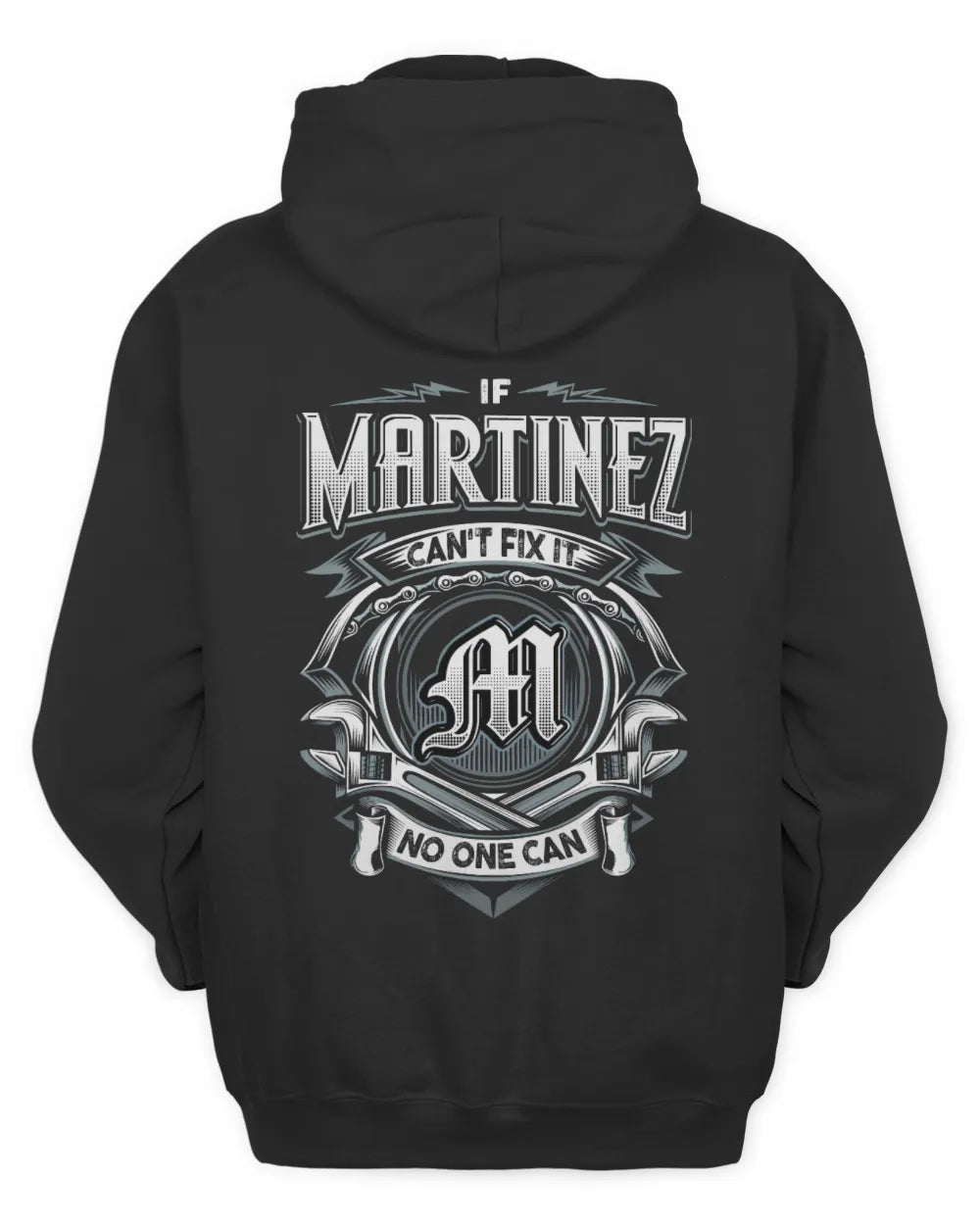 MARTINEZ AP81-K4-626 - Personalized Ahmed Quote Apparel “If Ahmed Can't Fix It, No One Can” - Unisex Hoodie - Black