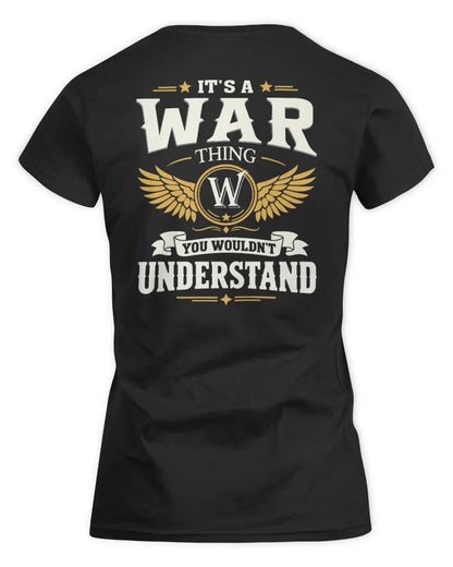 WAR KT06-M008 It’s a [NAME] Thing – You Wouldn’t Understand | Personalized Vintage T-Shirt - Women's Standard T-Shirt - Black