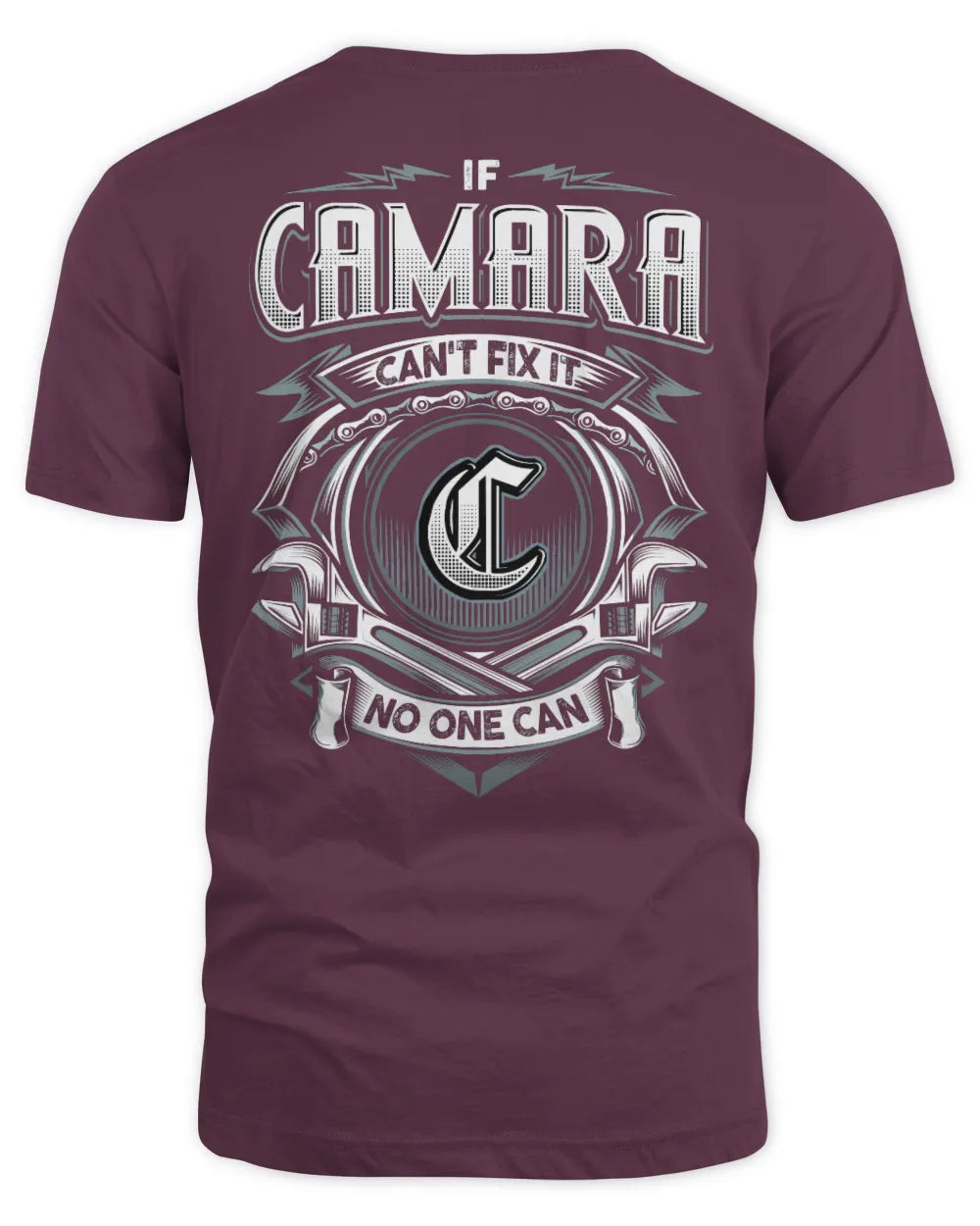 CAMARA AP81-K4-626 - Personalized Ahmed Quote Apparel “If Ahmed Can't Fix It, No One Can” - Unisex Standard T-Shirt - Maroon