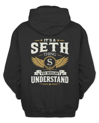 SETH KT06-M008 It’s a [NAME] Thing – You Wouldn’t Understand | Personalized Vintage T-Shirt - Unisex Hoodie - Black