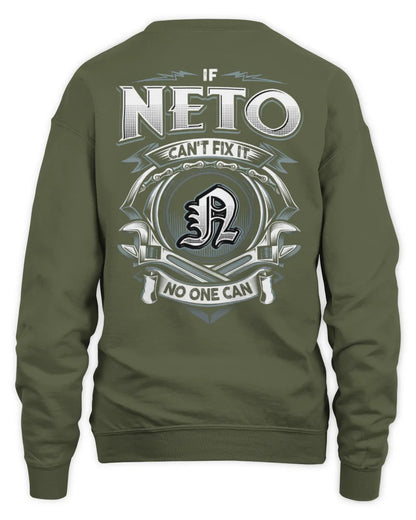 NETO AP81-K4-626 - Personalized Ahmed Quote Apparel “If Ahmed Can't Fix It, No One Can” - Unisex Sweatshirt - Military Green