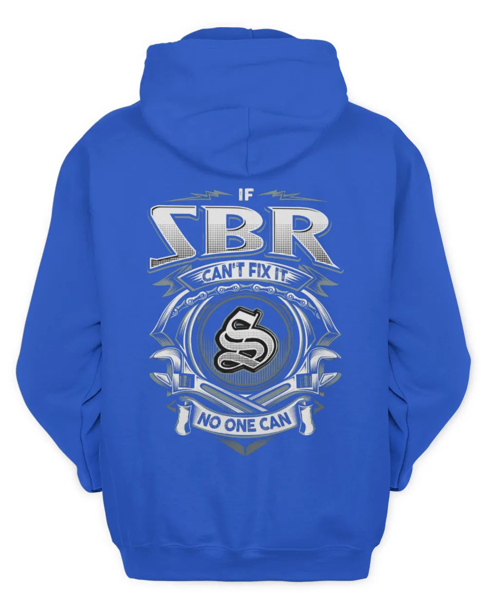SBR AP81-K4-626 - Personalized Ahmed Quote Apparel “If Ahmed Can't Fix It, No One Can” - Unisex Hoodie - Royal