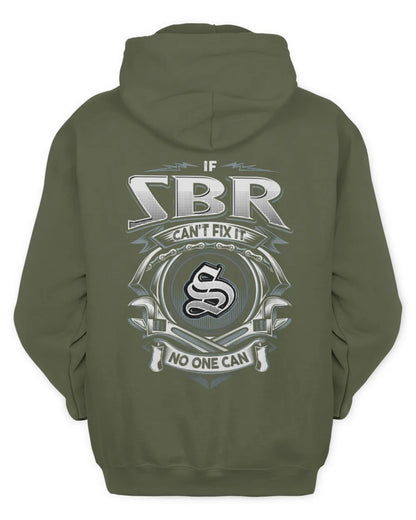 SBR AP81-K4-626 - Personalized Ahmed Quote Apparel “If Ahmed Can't Fix It, No One Can” - Unisex Hoodie - Military Green