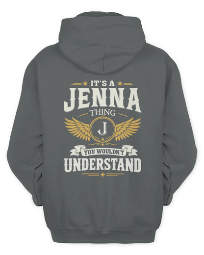 JENNA KT06-M008 It’s a [NAME] Thing – You Wouldn’t Understand | Personalized Vintage T-Shirt - Unisex Hoodie - Charcoal