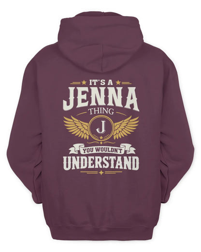 JENNA KT06-M008 It’s a [NAME] Thing – You Wouldn’t Understand | Personalized Vintage T-Shirt - Unisex Hoodie - Maroon