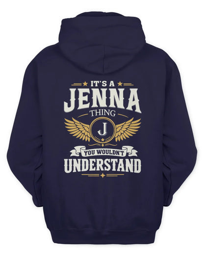 JENNA KT06-M008 It’s a [NAME] Thing – You Wouldn’t Understand | Personalized Vintage T-Shirt - Unisex Hoodie - Navy