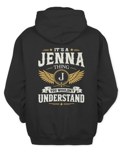 JENNA KT06-M008 It’s a [NAME] Thing – You Wouldn’t Understand | Personalized Vintage T-Shirt - Unisex Hoodie - Black