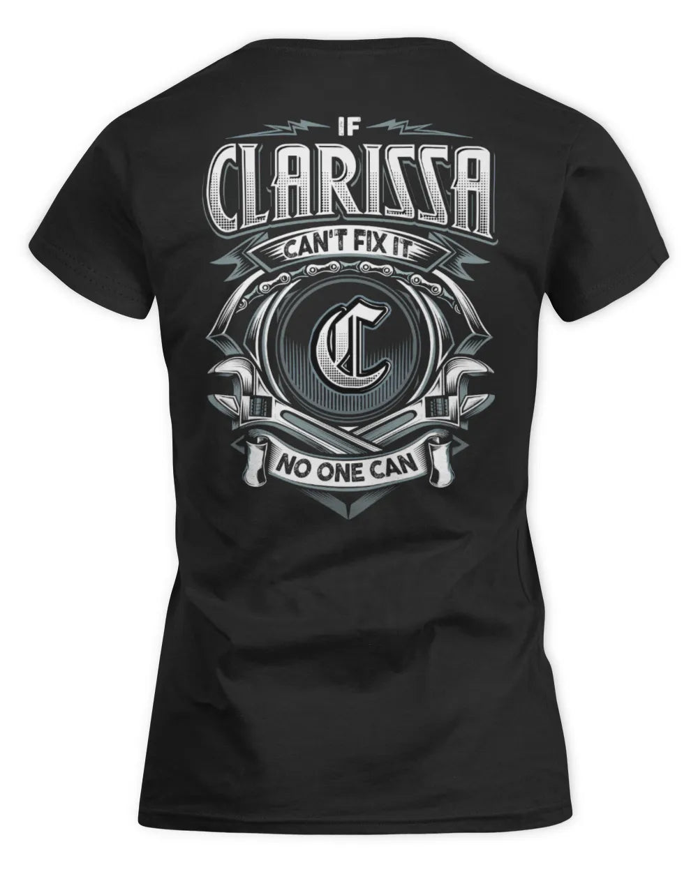 CLARISSA AP81-K4-626 - Personalized Ahmed Quote Apparel “If Ahmed Can't Fix It, No One Can” - Women's Standard T-Shirt - Black
