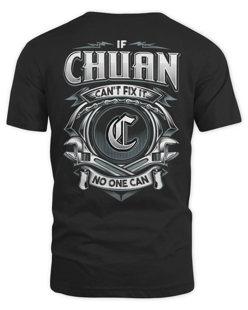 CHUAN AP81-K4-626 - Personalized Ahmed Quote Apparel “If Ahmed Can't Fix It, No One Can” - Unisex Standard T-Shirt - Black