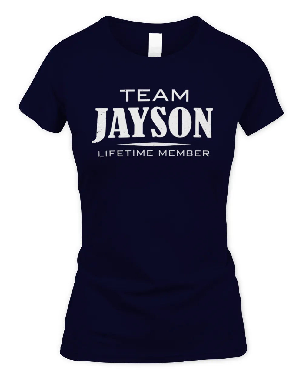 JAYSON BL62-K4-128 - Personalized “Team NAME Lifetime Member” - Women's Standard T-Shirt - Navy