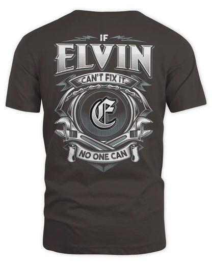 ELVIN AP81-K4-626 - Personalized Ahmed Quote Apparel “If Ahmed Can't Fix It, No One Can” - Unisex Standard T-Shirt - Dark Chocolate