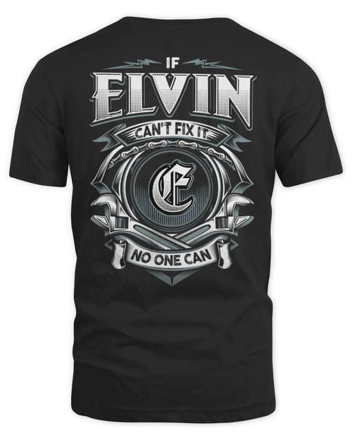 ELVIN AP81-K4-626 - Personalized Ahmed Quote Apparel “If Ahmed Can't Fix It, No One Can” - Unisex Standard T-Shirt - Black