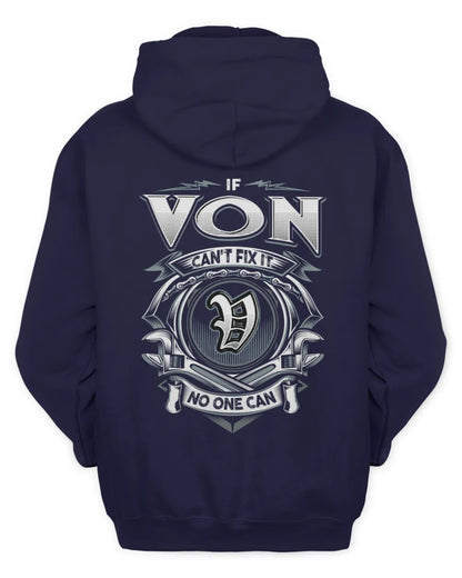 VON AP81-K4-626 - Personalized Ahmed Quote Apparel “If Ahmed Can't Fix It, No One Can” - Unisex Hoodie - Navy