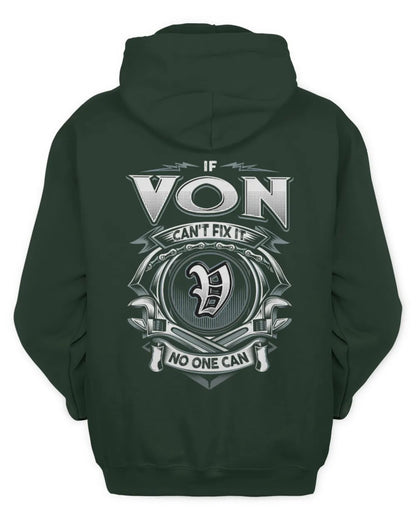 VON AP81-K4-626 - Personalized Ahmed Quote Apparel “If Ahmed Can't Fix It, No One Can” - Unisex Hoodie - Forest Green