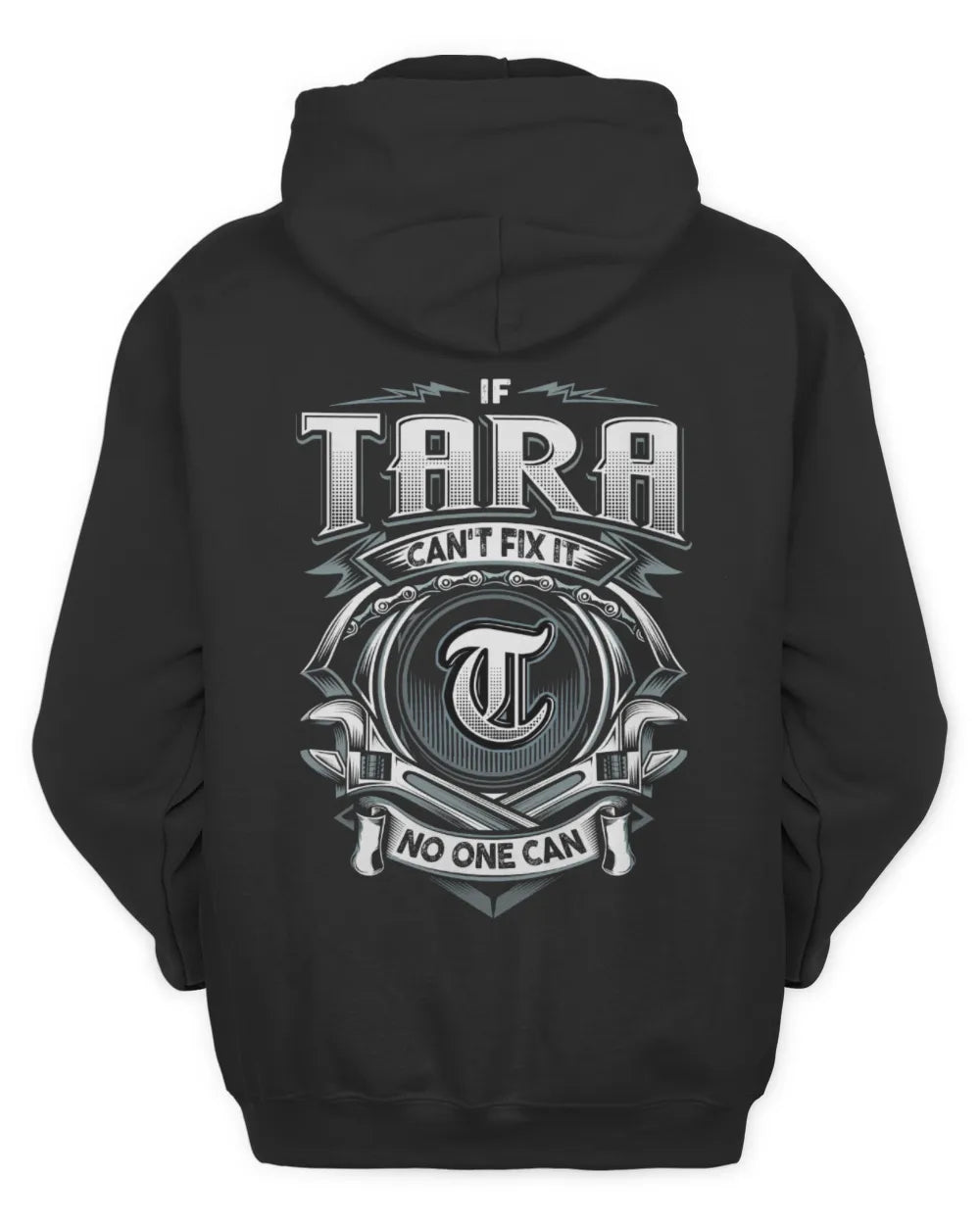 TARA AP81-K4-626 - Personalized Ahmed Quote Apparel “If Ahmed Can't Fix It, No One Can” - Unisex Hoodie - Black