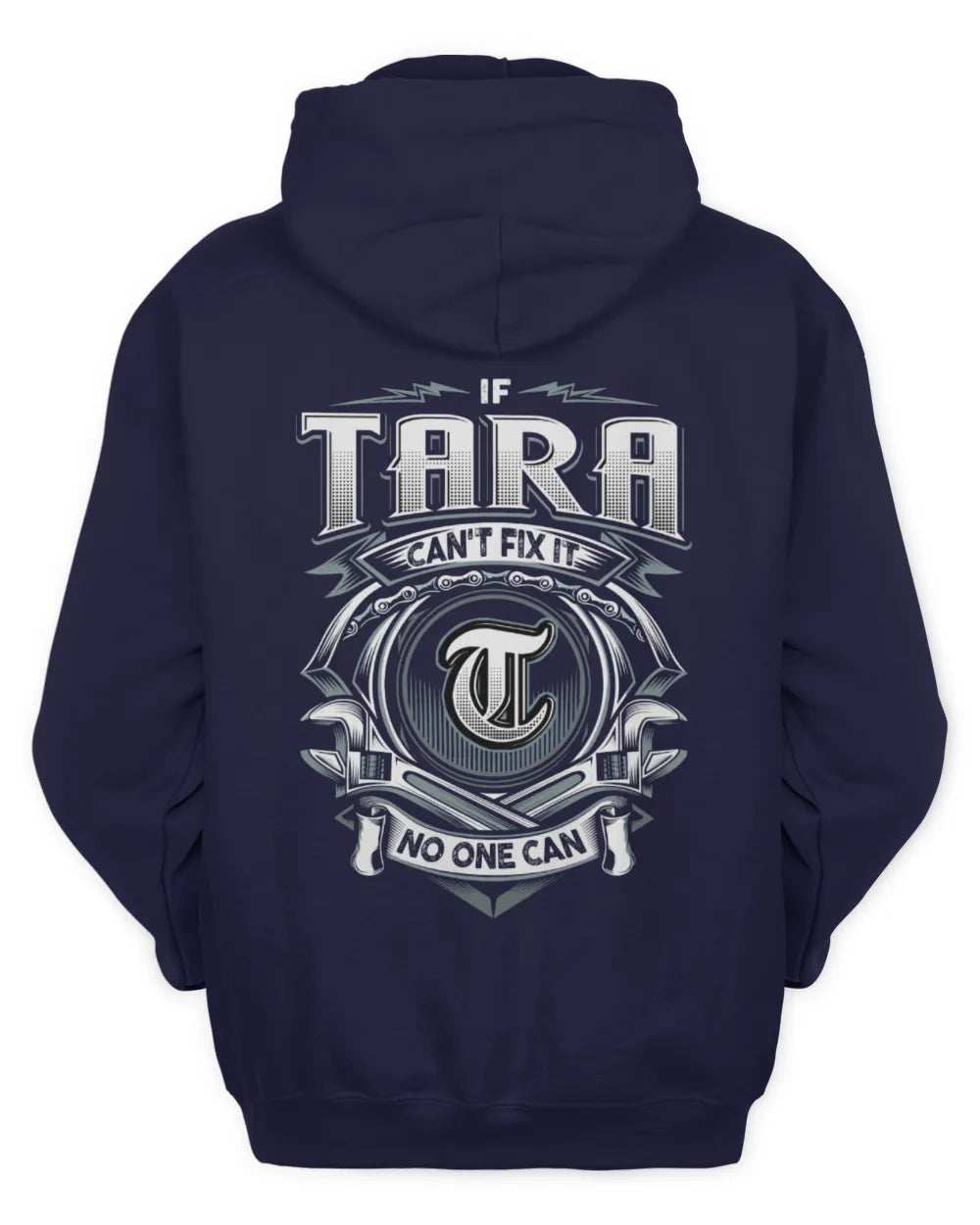 TARA AP81-K4-626 - Personalized Ahmed Quote Apparel “If Ahmed Can't Fix It, No One Can” - Unisex Hoodie - Navy