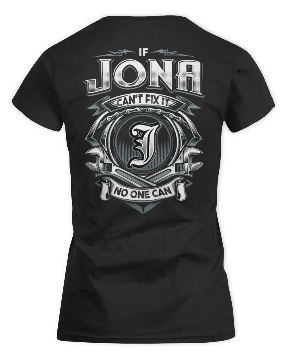 JONA AP81-K4-626 - Personalized Ahmed Quote Apparel “If Ahmed Can't Fix It, No One Can” - Women's Standard T-Shirt - Black
