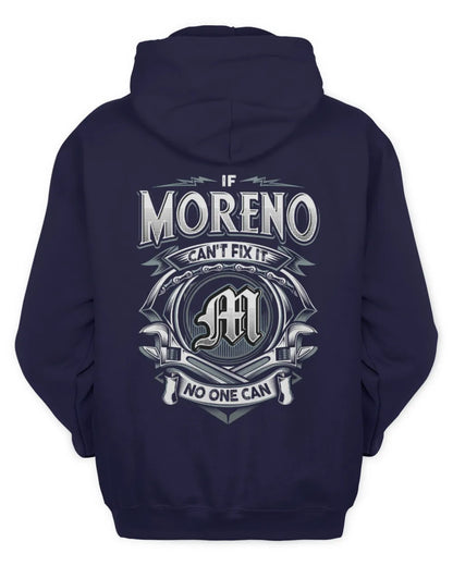 MORENO AP81-K4-626 - Personalized Ahmed Quote Apparel “If Ahmed Can't Fix It, No One Can” - Unisex Hoodie - Navy
