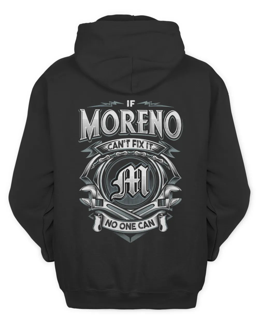 MORENO AP81-K4-626 - Personalized Ahmed Quote Apparel “If Ahmed Can't Fix It, No One Can” - Unisex Hoodie - Black
