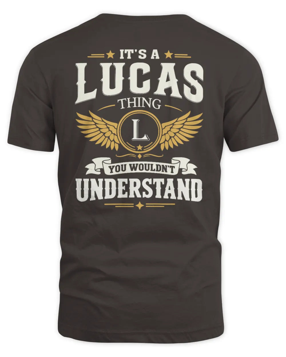 LUCAS KT06-M008 It’s a [NAME] Thing – You Wouldn’t Understand | Personalized Vintage T-Shirt - Unisex Standard T-Shirt - Dark Chocolate