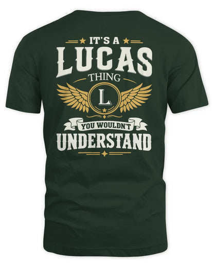 LUCAS KT06-M008 It’s a [NAME] Thing – You Wouldn’t Understand | Personalized Vintage T-Shirt - Unisex Standard T-Shirt - Forest Green
