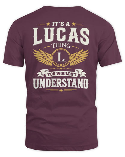 LUCAS KT06-M008 It’s a [NAME] Thing – You Wouldn’t Understand | Personalized Vintage T-Shirt - Unisex Standard T-Shirt - Maroon