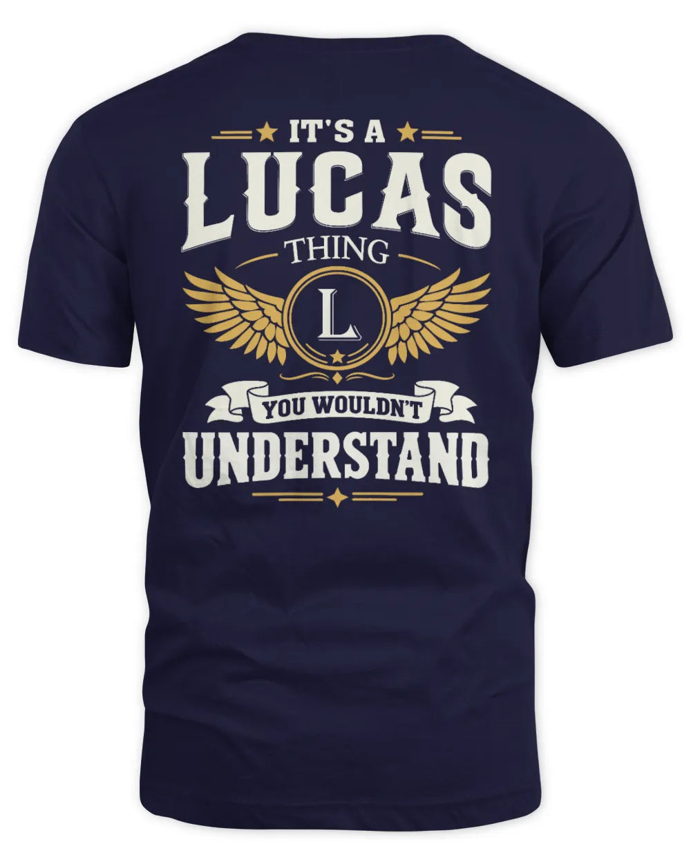 LUCAS KT06-M008 It’s a [NAME] Thing – You Wouldn’t Understand | Personalized Vintage T-Shirt - Unisex Standard T-Shirt - Navy