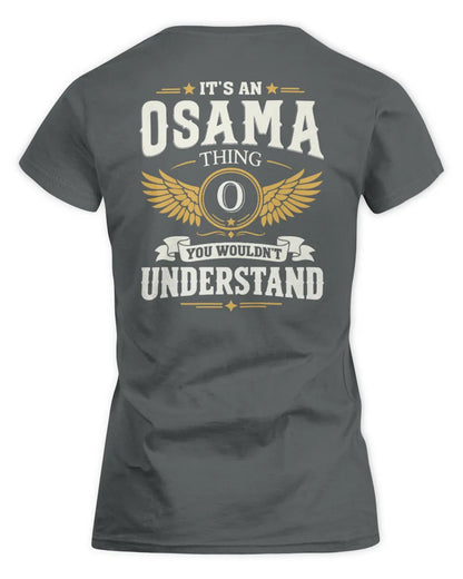 OSAMA KT06-M008 It’s a [NAME] Thing – You Wouldn’t Understand | Personalized Vintage T-Shirt - Women's Standard T-Shirt - Charcoal