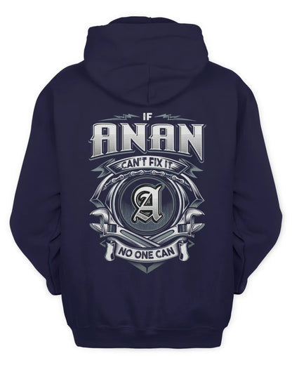 ANAN AP81-K4-626 - Personalized Ahmed Quote Apparel “If Ahmed Can't Fix It, No One Can” - Unisex Hoodie - Navy