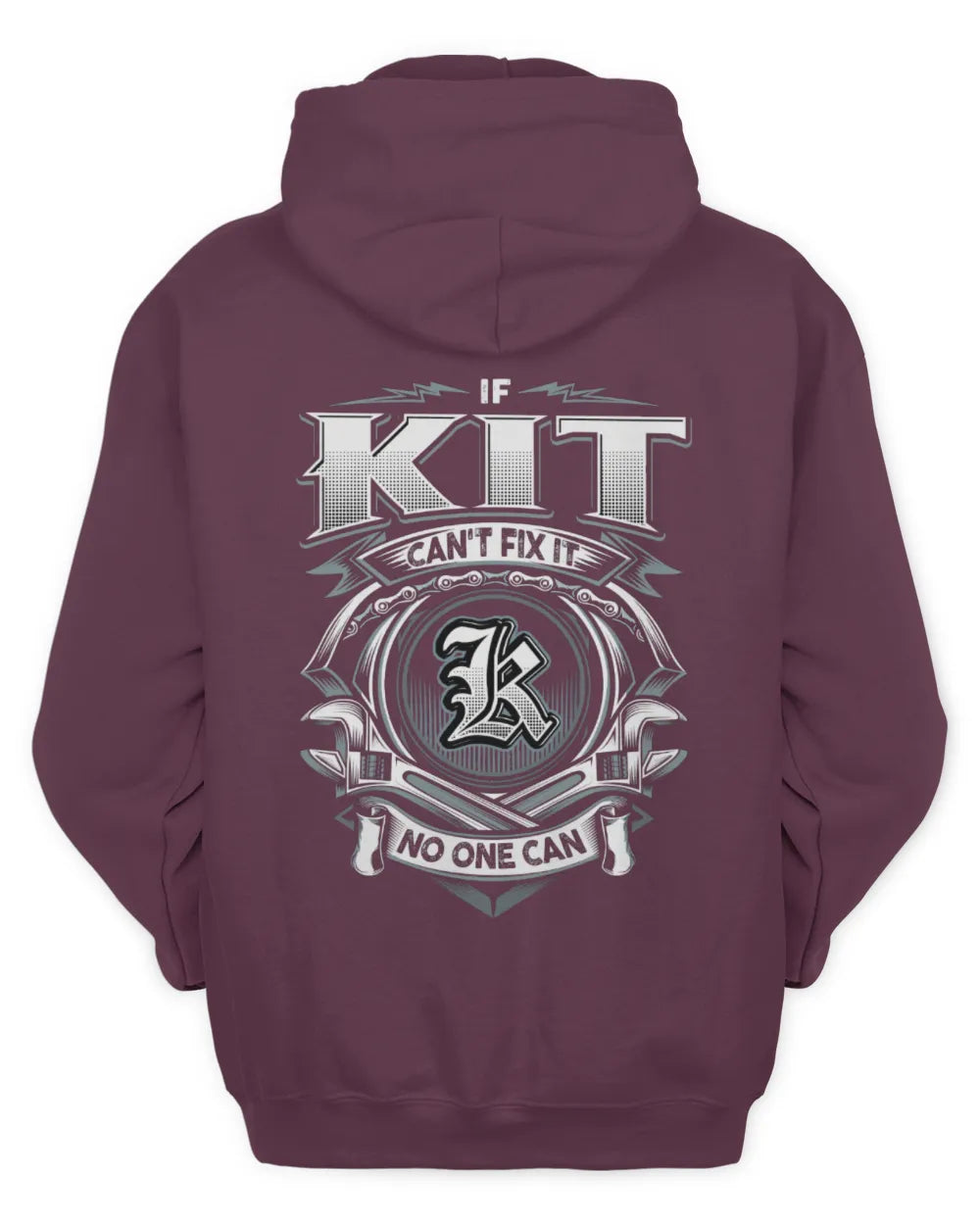 KIT AP81-K4-626 - Personalized Ahmed Quote Apparel “If Ahmed Can't Fix It, No One Can” - Unisex Hoodie - Maroon