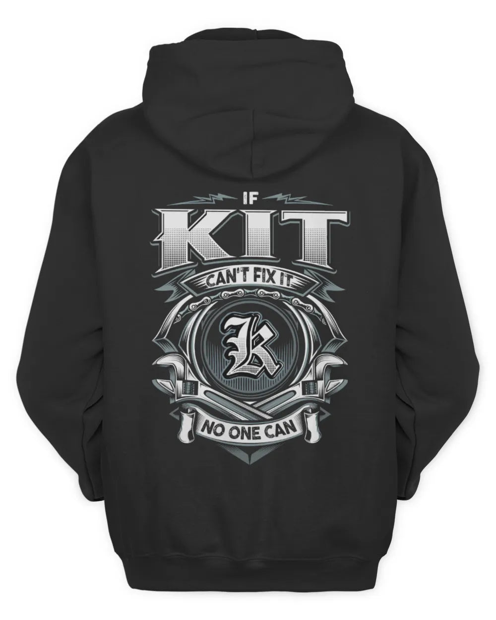 KIT AP81-K4-626 - Personalized Ahmed Quote Apparel “If Ahmed Can't Fix It, No One Can” - Unisex Hoodie - Black