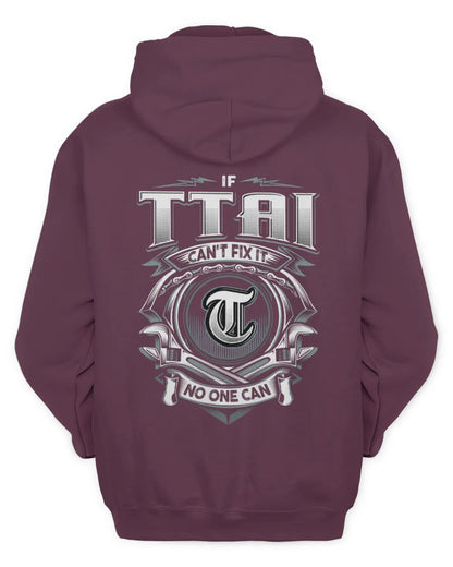 TTAI AP81-K4-626 - Personalized Ahmed Quote Apparel “If Ahmed Can't Fix It, No One Can” - Unisex Hoodie - Maroon