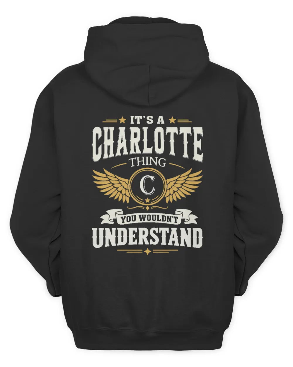 CHARLOTTE KT06-M008 It’s a [NAME] Thing – You Wouldn’t Understand | Personalized Vintage T-Shirt - Unisex Hoodie - Black