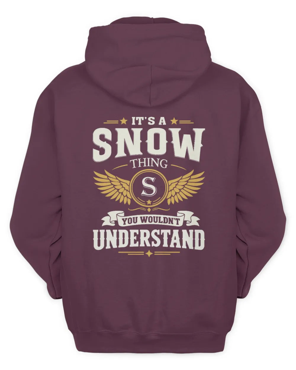 SNOW KT06-M008 It’s a [NAME] Thing – You Wouldn’t Understand | Personalized Vintage T-Shirt - Unisex Hoodie - Maroon