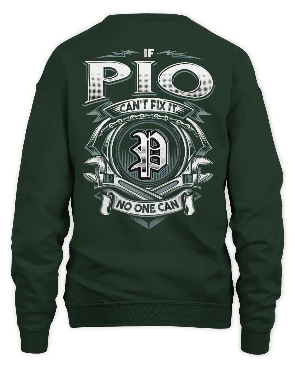 PIO AP81-K4-626 - Personalized Ahmed Quote Apparel “If Ahmed Can't Fix It, No One Can” - Unisex Sweatshirt - Forest Green